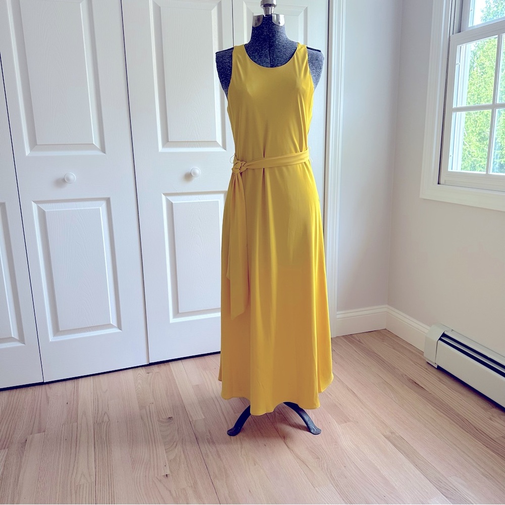 Ralph Lauren yellow midi dress